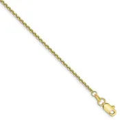 10K Yellow Gold Diamond-Cut Cable Bracelet