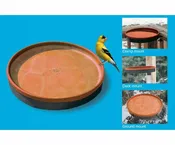 3-In-1 Heated Birdbath Terra Cotta/Black