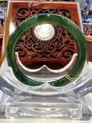 Real Hetian Jade Bangle  (Size: 57mmX5X5) #7041657
