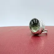 Verdant Vision: Rutilated Quartz Ring — Wings Jewelry & Gifts