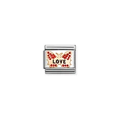 Link Composable Classic farfalla rossa LOVE