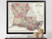 Antique Louisiana Map