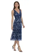 Agnes Embroidered Sequin Fit & Flare