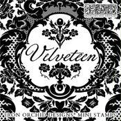 IOD Decor Mini Stamp Velveteen 6"x6" Four Sheets with Case by Iron Orchid Designs Velvetine