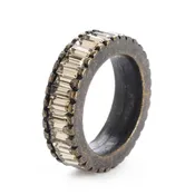 Baguette Crystal Band Ring