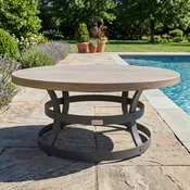 42" Round Erie Etch Salvage Lumber Coffee Table