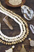 108 Bead Mala: 10mm, Neutral Yoga Inspired Jewelry, Boho Necklace