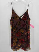 Amanda Uprichard Brown Size Medium Floral Knee Length Sleeveless Dress