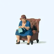 Preiser 45527 Woman Knitting on Chair
