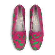 Alizee Fuchsia Linen Slipper (Women)