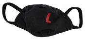 Black Heather "L" Mask — Custom Corner Printing