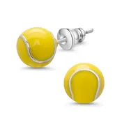 3D Tennis Ball Stud Earrings