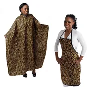 Durable Chemical Barber Salon Cape and Apron Set - Hair Capes and Aprons Co