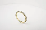 14k 1.00 ct F/vs1 yellow gold band, size 6.5, all sizes available