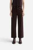 Agolde Ren High-Rise Wide Leg Jean in Sloe Berry