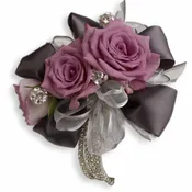 Roses And Ribbons Corsage - by Collene's Crafts-N-Flowers