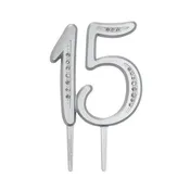 15 Birthday Quinceañera Diamond Milestone Monogram Cake Kit Topper
