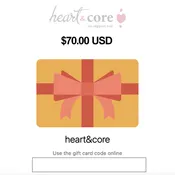 eGift Card for heart&core Post-Surgical Bras