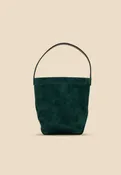 The Chelsea Mini -Serpentine Suede Bucket Bag