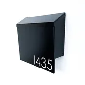 Painted Exposition Mailbox - Matte Black