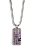 REYHAN HAKKI MEN’S VIPER 925 SILVER AMETHYST CZ TAG