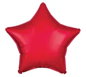 19" Metallic Red Star Balloon