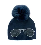Aviator Knitted Hat w/ Pom