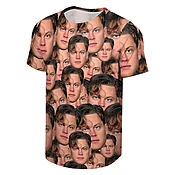 Joe Burrow Cincinnati Bengals Black Face Sublimated Short Sleeve Fashion Player T Shirt