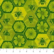 Anna Maria Textiles - Indelible Ink - Busy (Citrus)