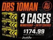 10MAN: Membership (entry covered) plus THREE cases of paint