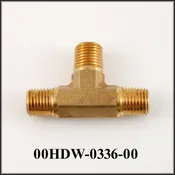 1/4 NPT-M Tee, Brass