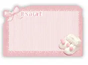 #SP0500 “It’s a girl” Pink Booties