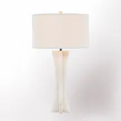 Alabaster Table Lamp, 32.25"H