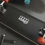 Addicted to Sluts Ransom Note sticker, Edgy Decal, Punk Rock Art, Dark Humor Gift, Unique Silhouette Face Design, Goth Aesthetic