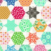 Riley Blake Flea Market Cheater Multi C10230-MULTI - Lori Holt - 43"/44" quilting cotton - by the 1/4 yard