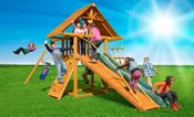 Dreamscape 2 Wooden Swing Set | Swingset Warehouse