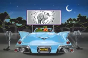 Retro Drive-In by Michael Godard
