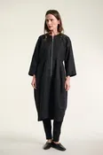 Bitte Kai Rand Lazy Linen Dress with Zipper Black