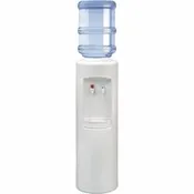 Crystal Mountain Aspen Hot and Cold Water Cooler 3.60 quart - Polyethylene - 38.6" x 12.6" x 12.6" - White