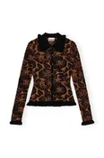 3D Jacquard Cardigan | Tortoise Shell