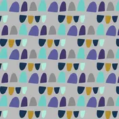 Mountains, Rocks, and Pebbles by Vanessa Binder : Rolling Hills in Summer Green : Cotton and Steel