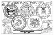 Armed Forces Imprint Placemat
