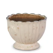 Antiqued Cream Planter