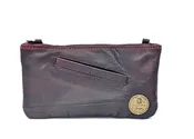 Burgundy Leather Clutch