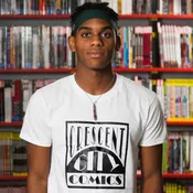 Crescent City Comics Logo T-Shirt White *Free Shipping*