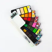 Aqua Fan Watercolor Set – 42 Colors