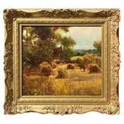 "Baling the Hay" by John Linnell — Bradbury Art & Antiques