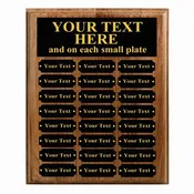 12X15 PERPETUAL PLAQUE AWARD - CHERRY FINISH (24 PLATES)