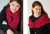 Corsage Infinity Scarf Downloadable Pattern