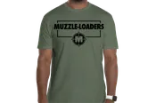 Muzzle-Loaders.com Military Green T-Shirt - Tri-Blend Shirt